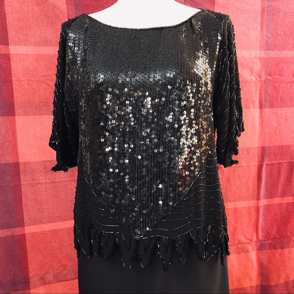 SWEE-LO, Neiman Marcus Vintage Beaded Sequined Top